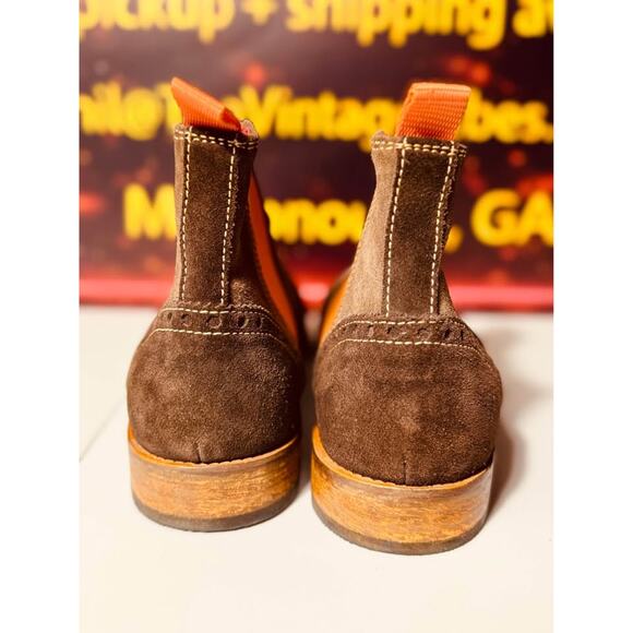 Stefano Castelli Brown Suede Wingtip Chelsea Boots Mens EU  display picture 3